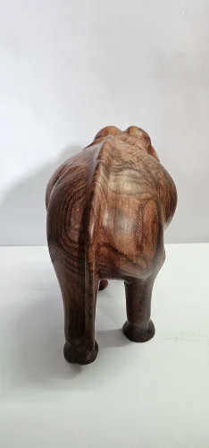 10 Inch Wooden Elephant Statue