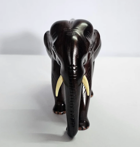 8 Inch Wooden Elephant Statue