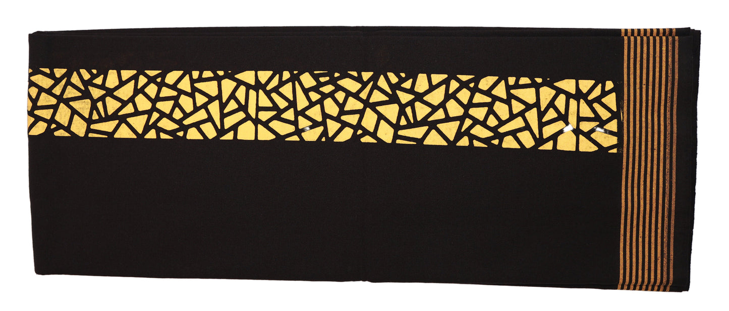 Black Pure Cotton Mund