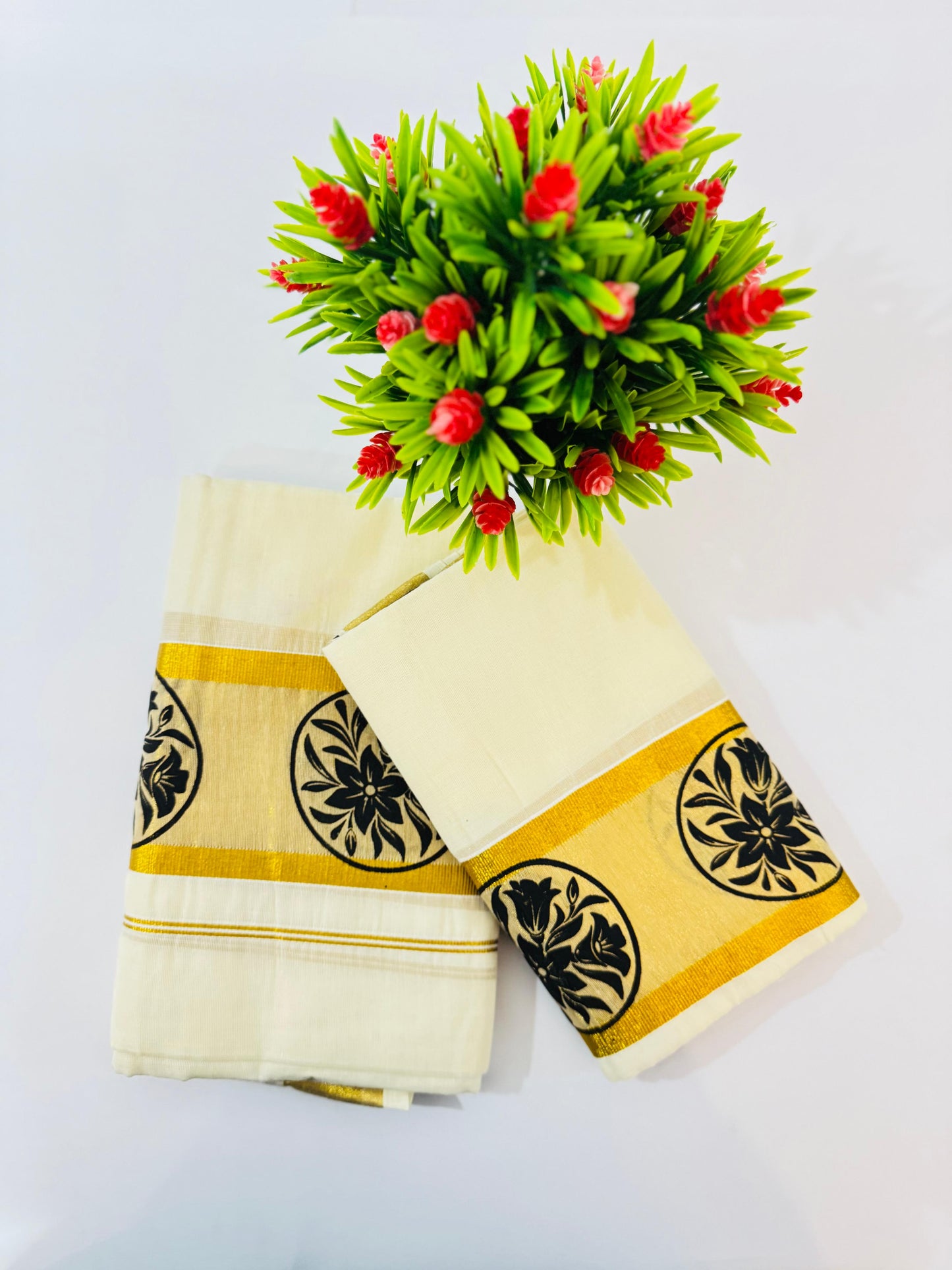Kerala Cotton Set Mundu (Single)