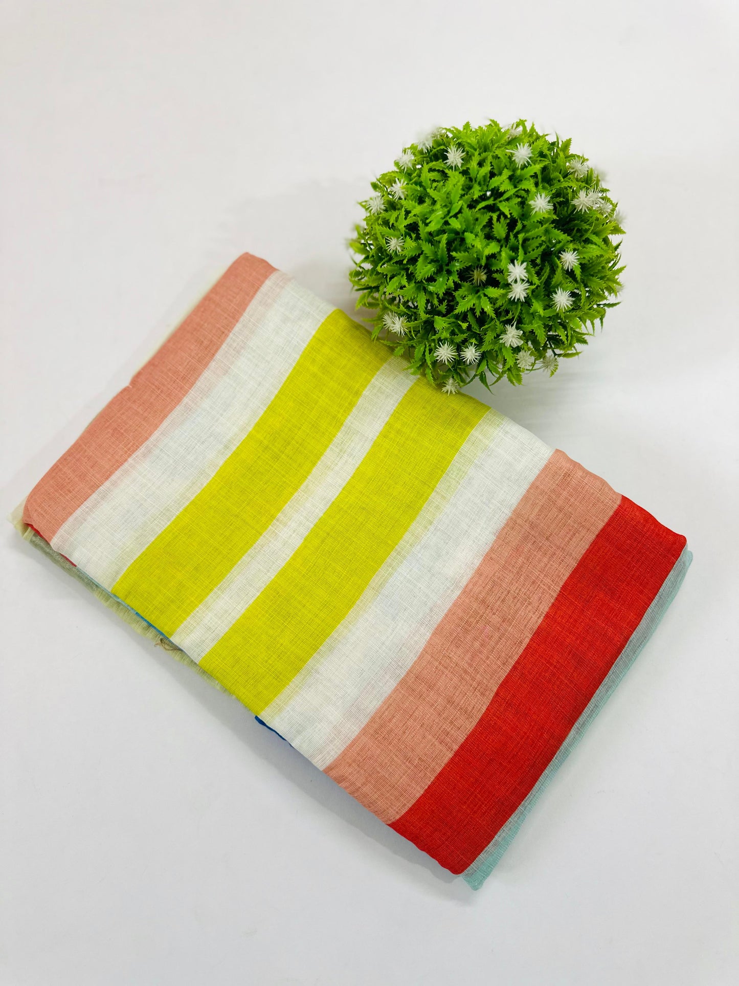 RAINBOW-LINEN SAREE
