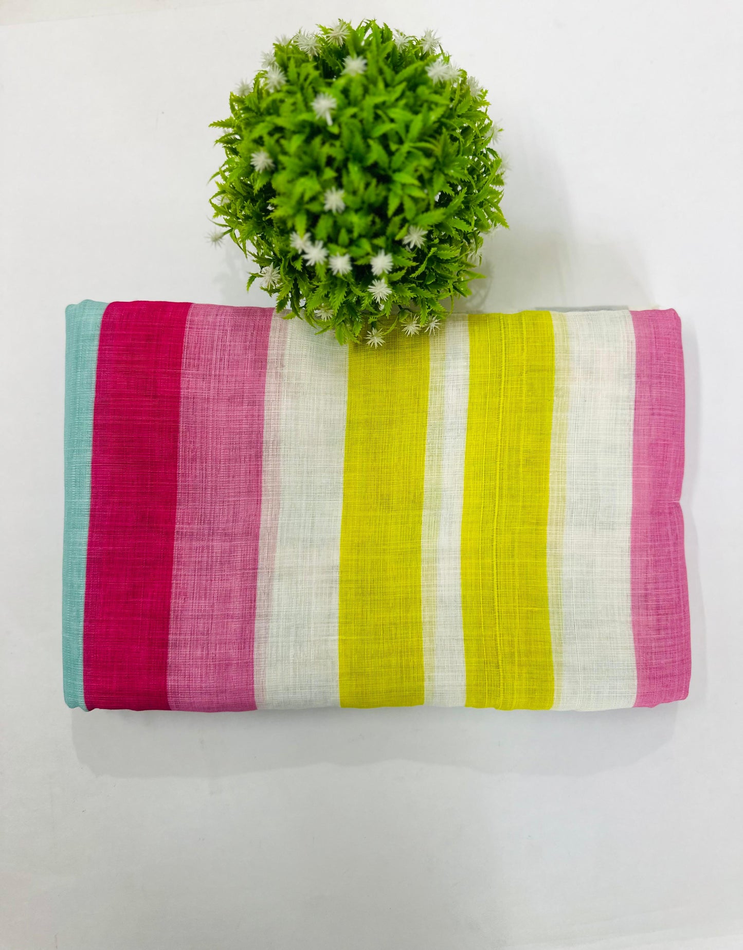 RAINBOW-LINEN SAREE