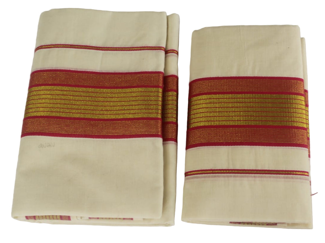 Kerala Cotton Set Mundu (Single)