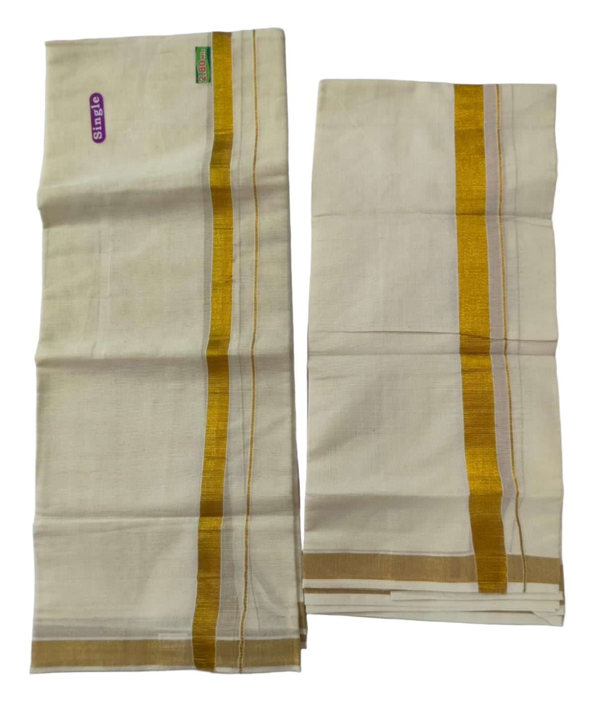 Kerala Cotton Set Mundu (Single)