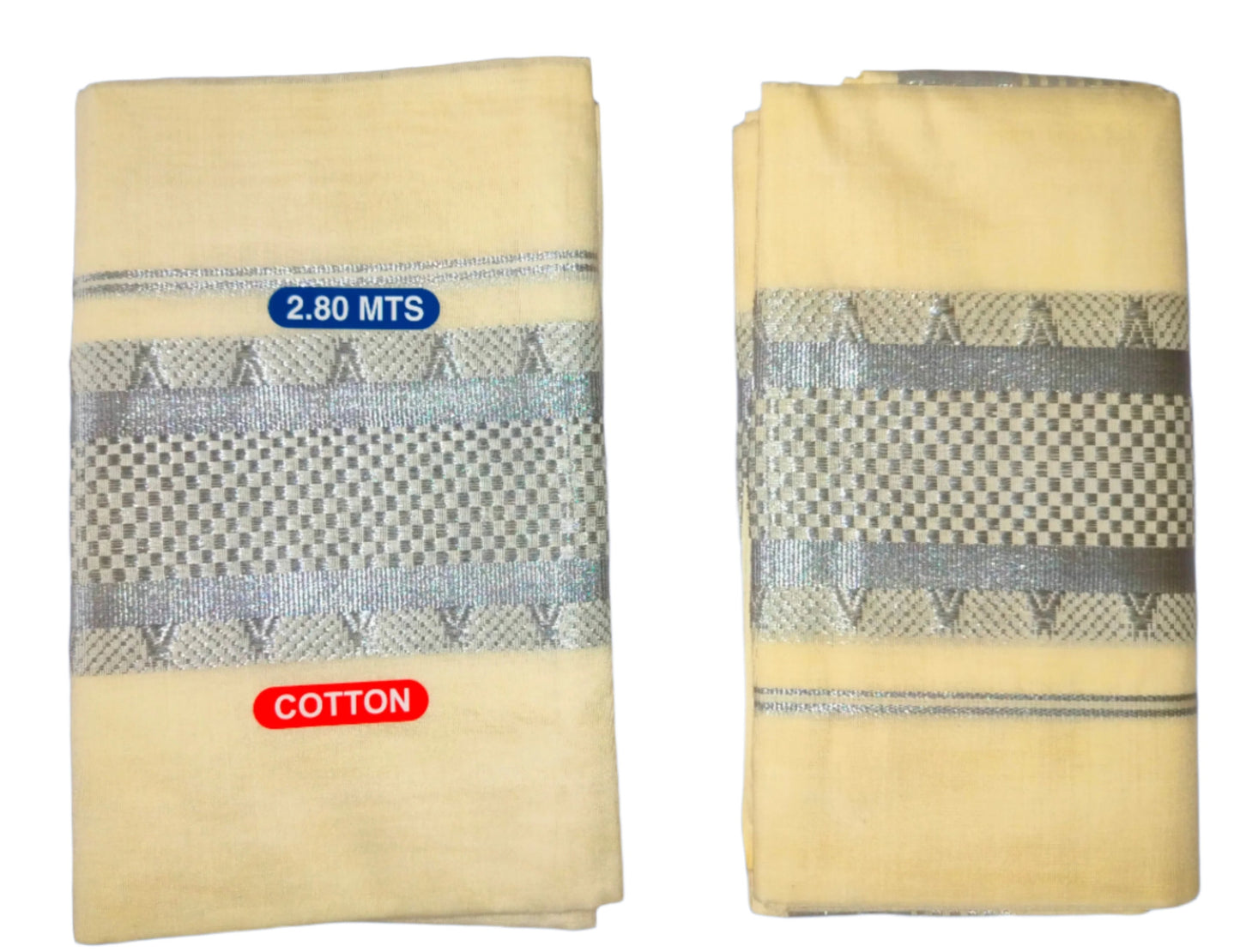 Kerala Cotton Set Mundu (Single)