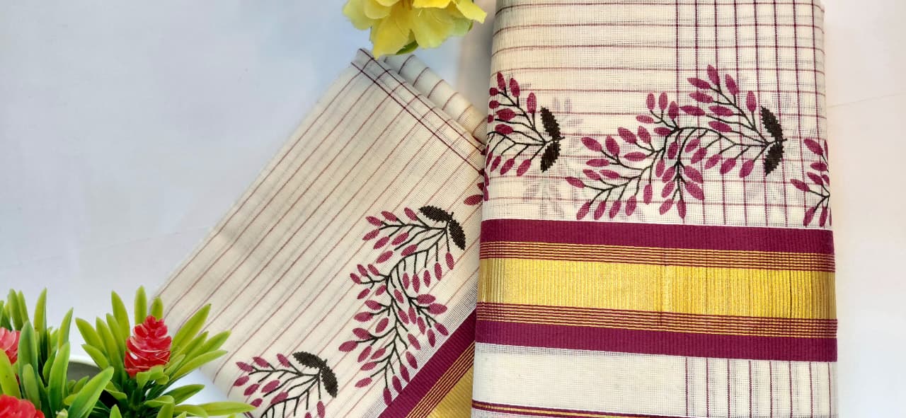 Kerala Cotton Set Mundu (Single)