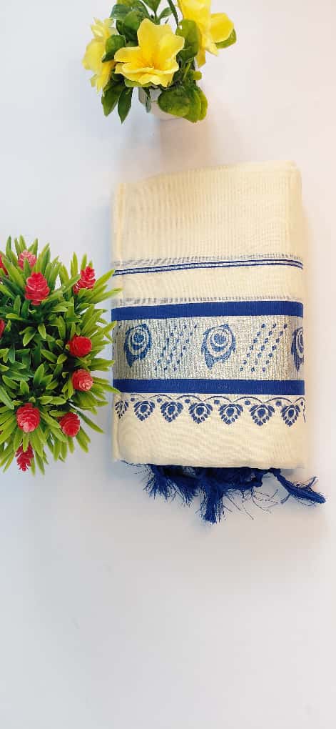 Kerala Cotton Set Mundu (Single)