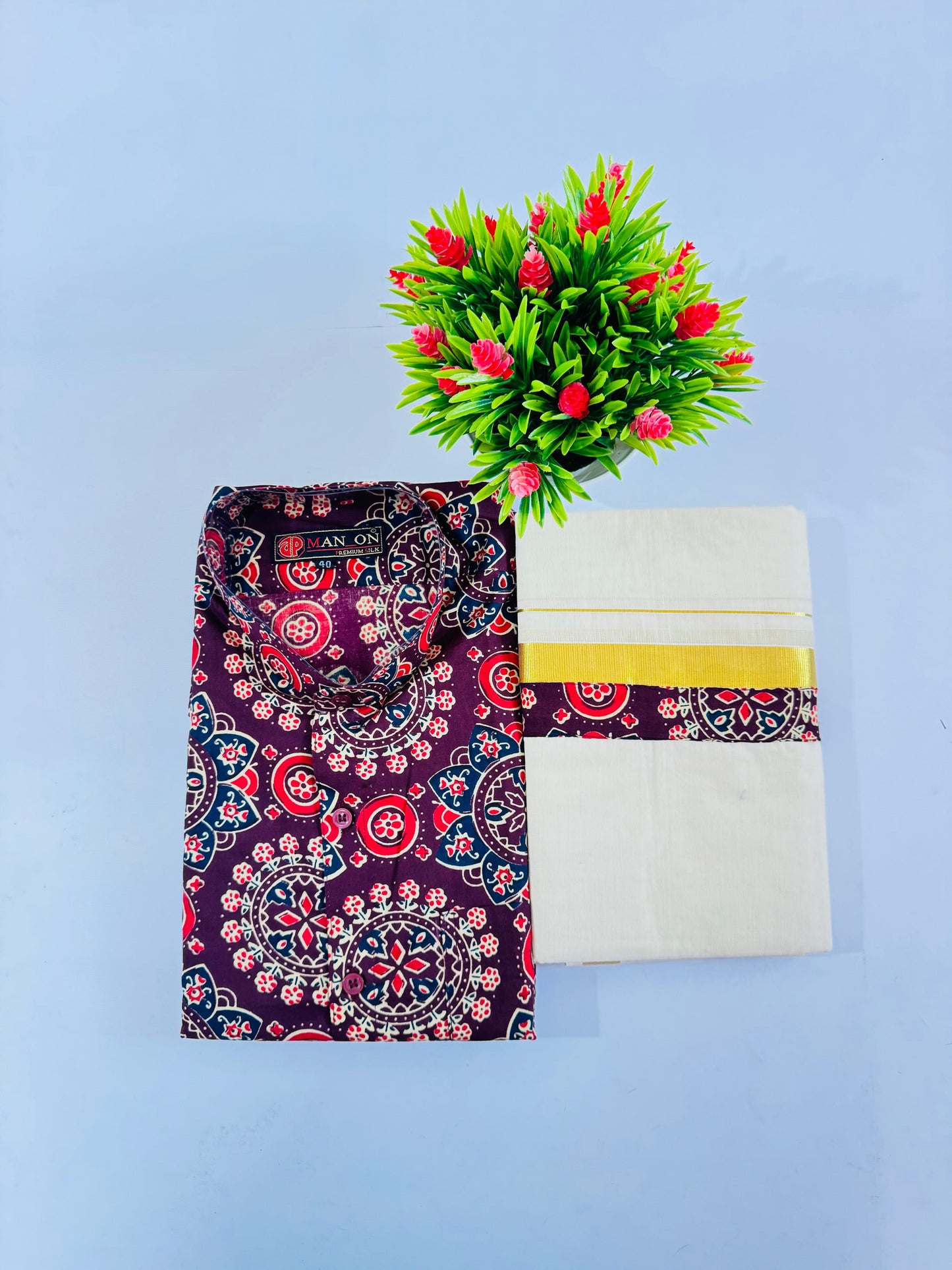 Men’s Combo Ajrakh Set