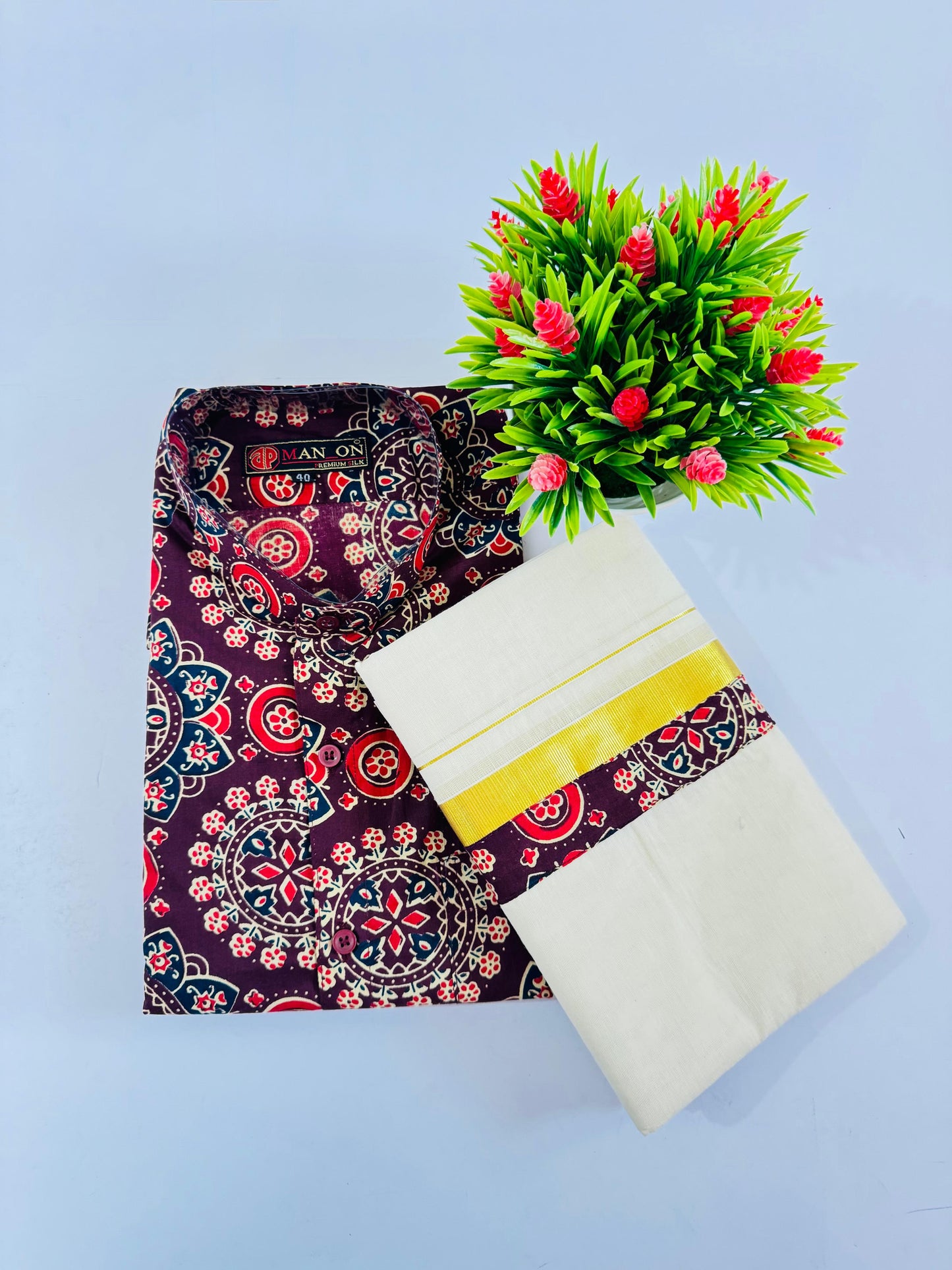 Men’s Combo Ajrakh Set