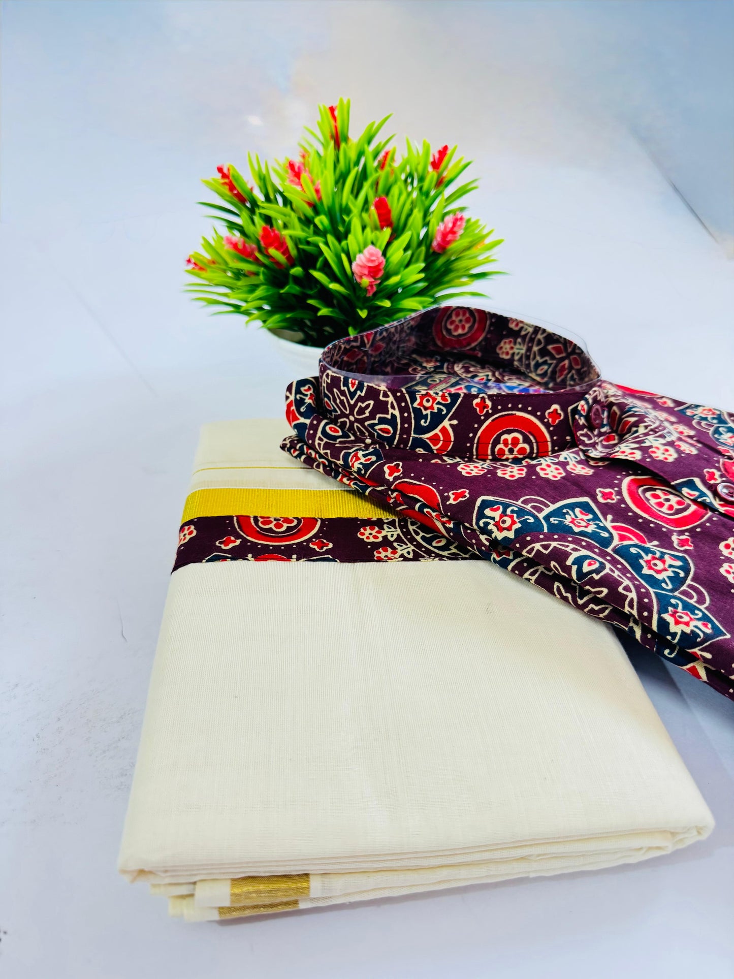 Men’s Combo Ajrakh Set
