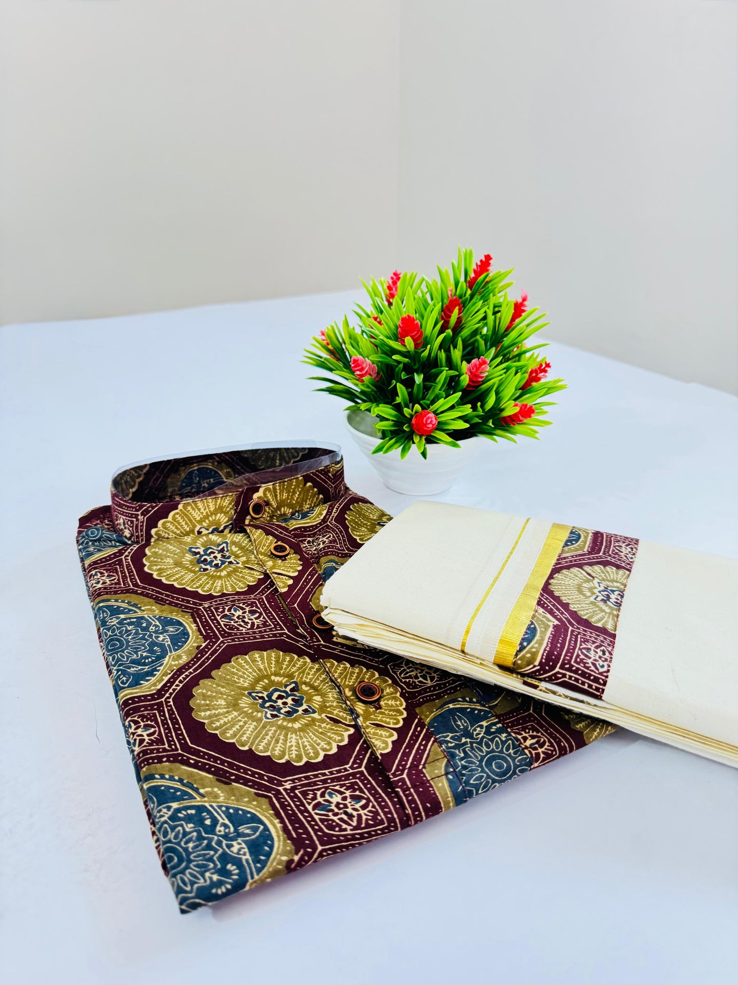 Men’s Combo Ajrakh Set