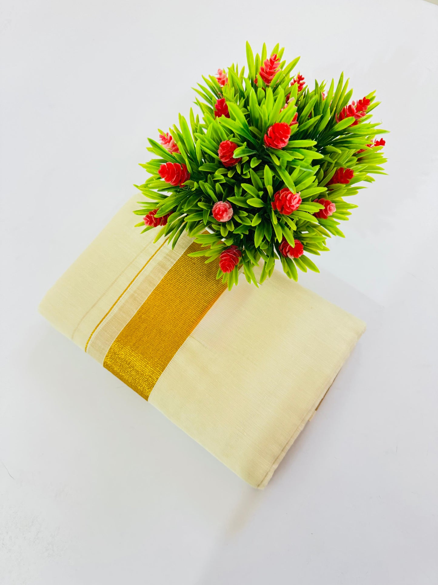 Kerala Cotton Set Mundu (Single)