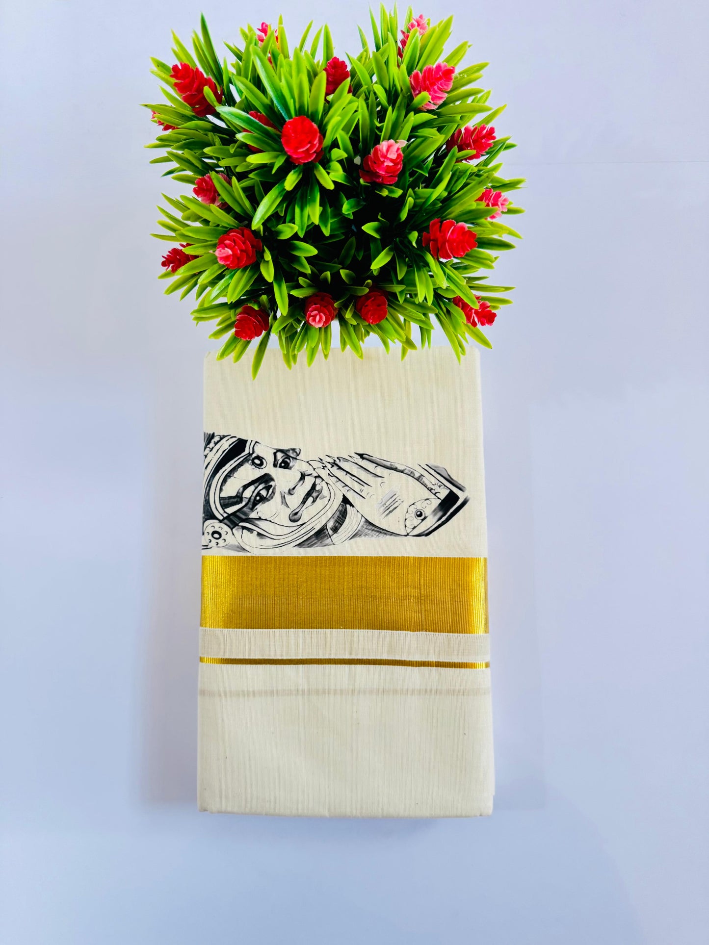 Kerala Sticker Dhoti Mural