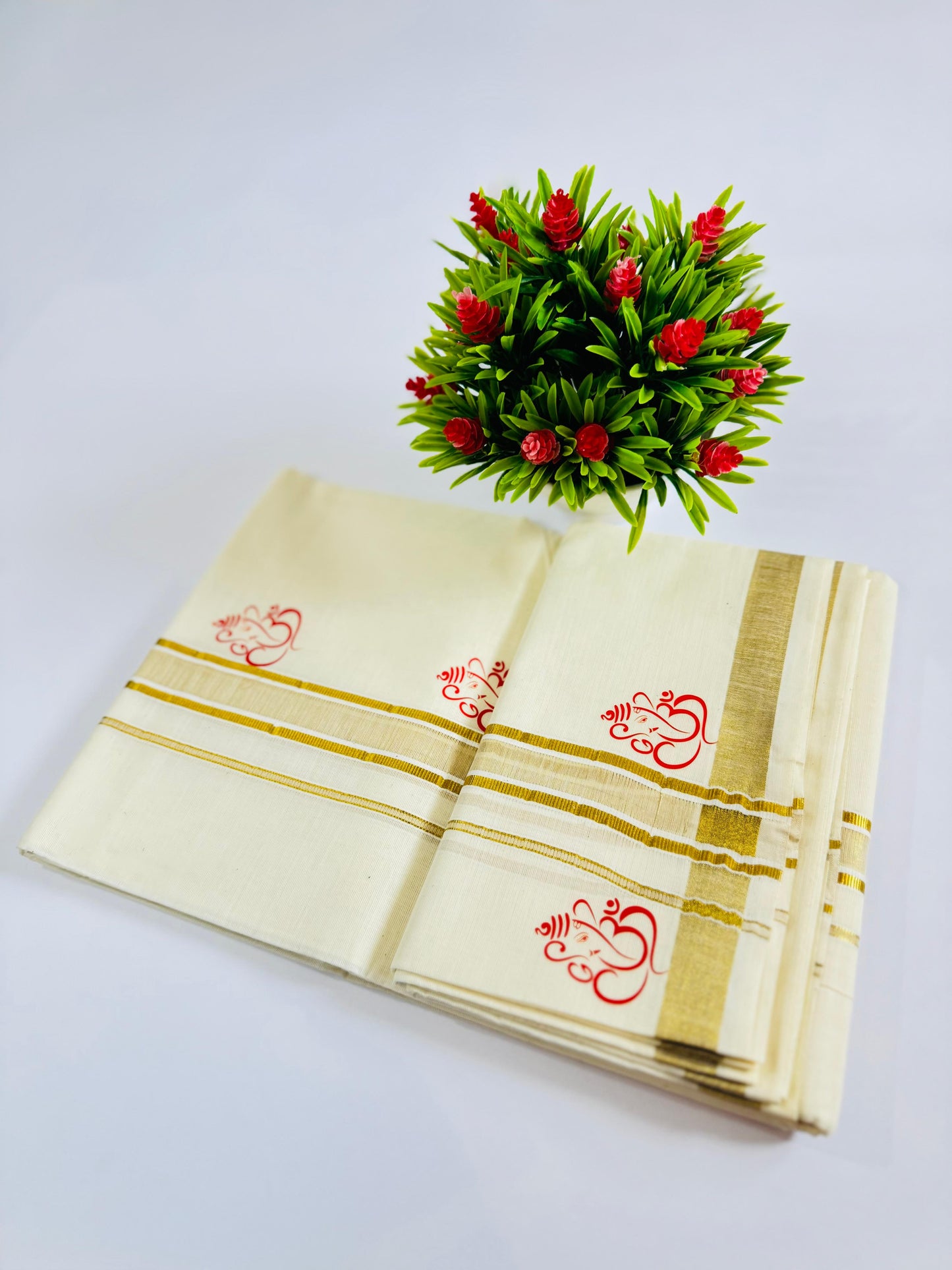 Kerala Print Dhoti Double