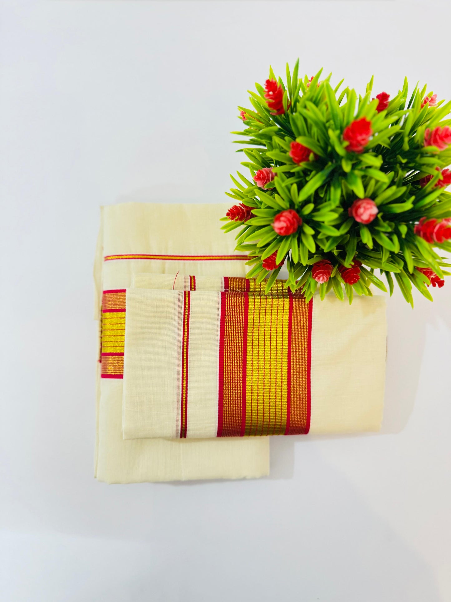 Kerala Cotton Set Mundu (Single)