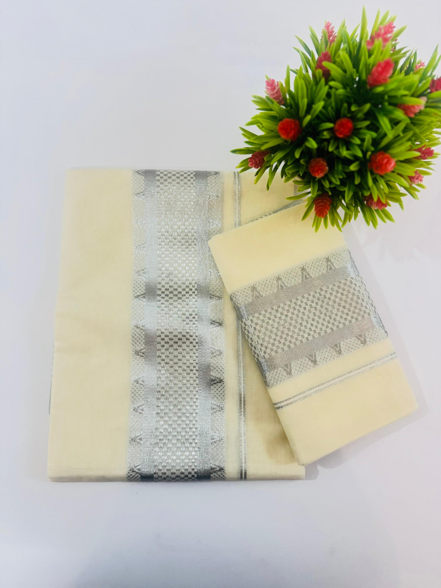 Kerala Cotton Set Mundu (Single)