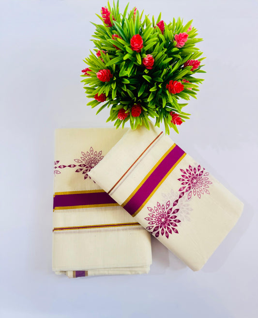 Kerala Handloom Set Mundu