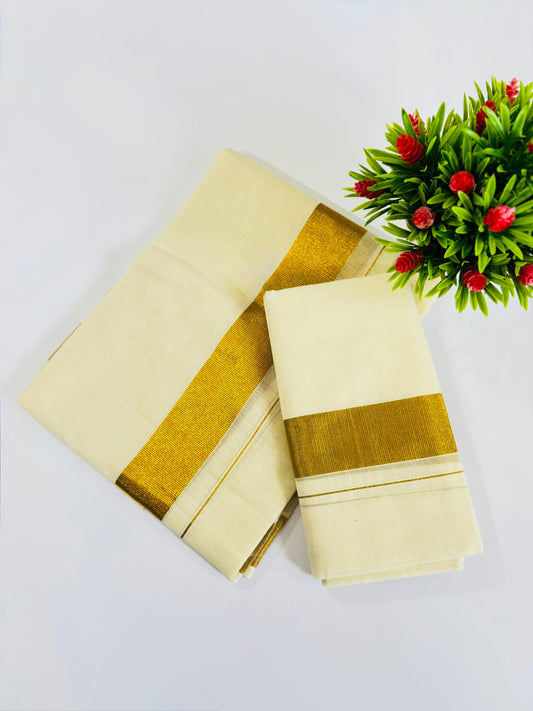 Kerala Cotton Set Mundu (Single)