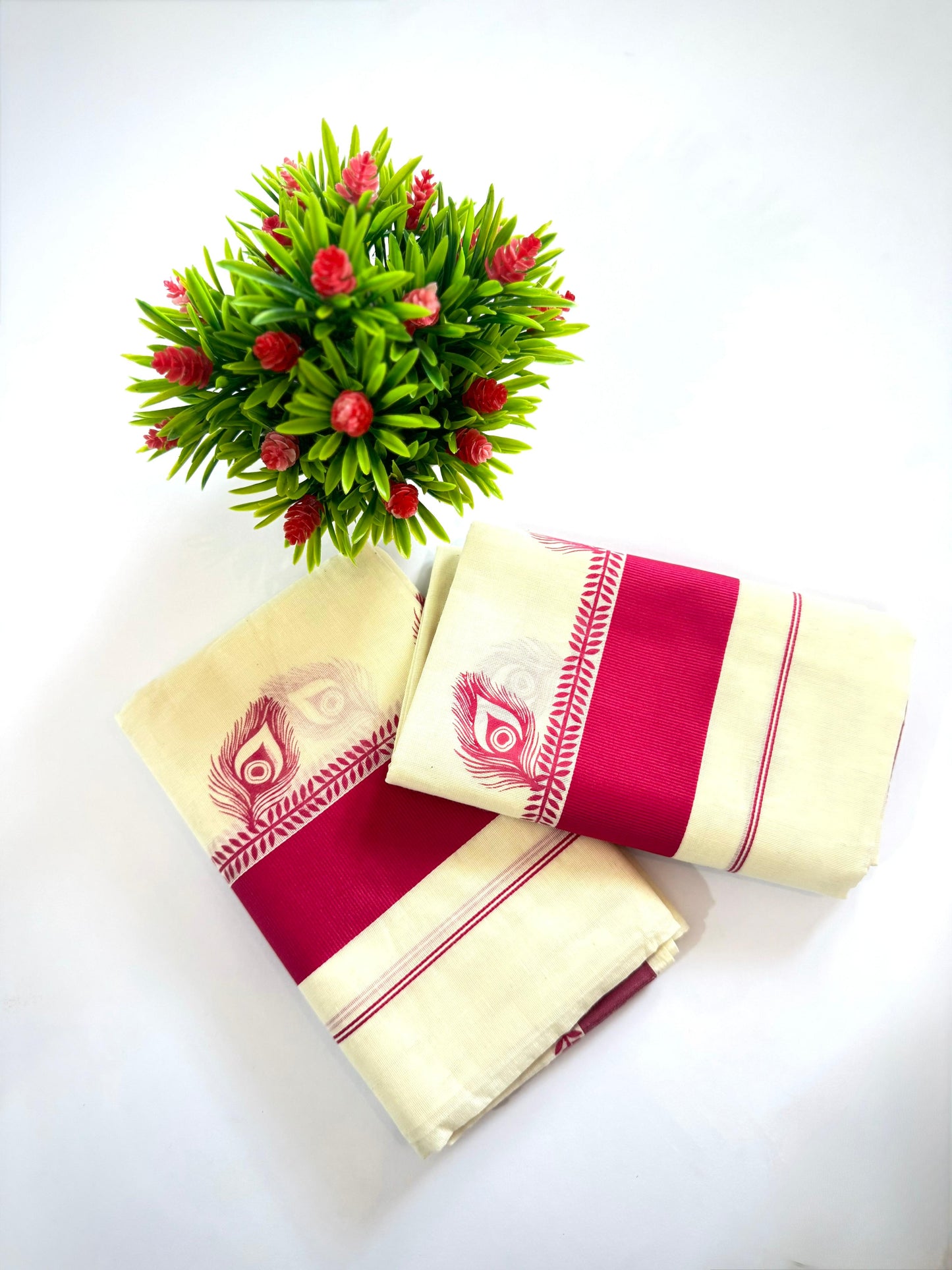 Kerala Cotton Set Mundu (Single)