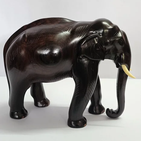 5 Inch Wooden Elephant Statue