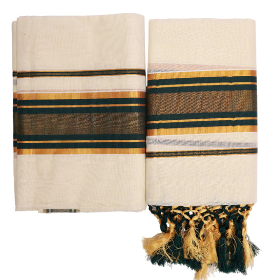 Kerala Handloom Single Set Mund