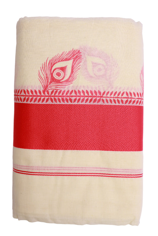 Kerala Cotton Set Mundu (Single)
