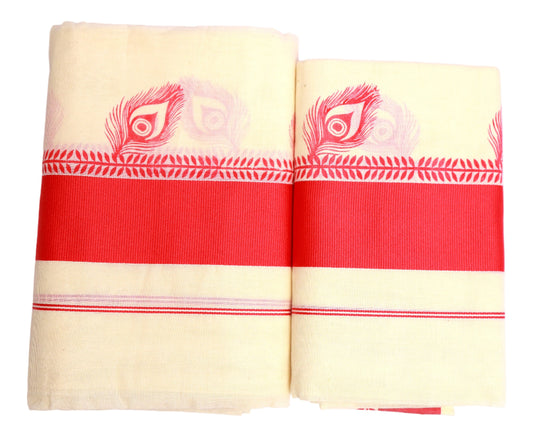 Kerala Cotton Set Mundu (Single)