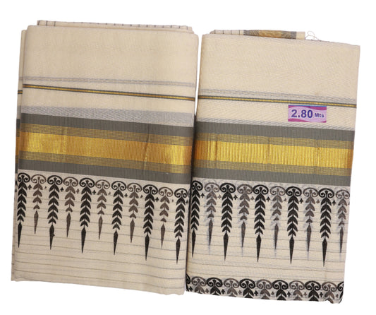 Kerala Cotton Set Mundu (Single)