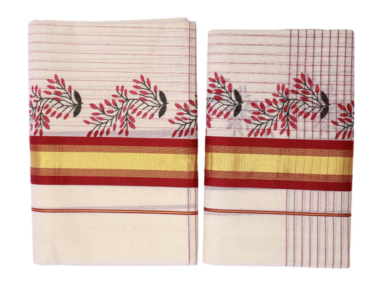 Kerala Cotton Set Mundu (Single)