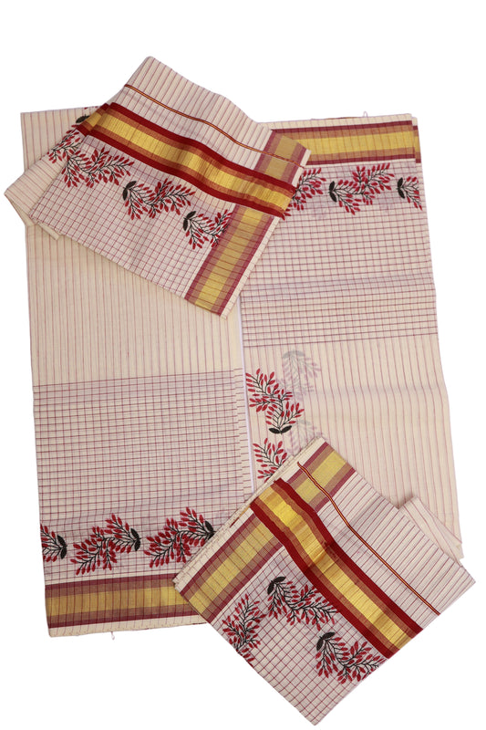 Kerala Cotton Set Mundu (Single)