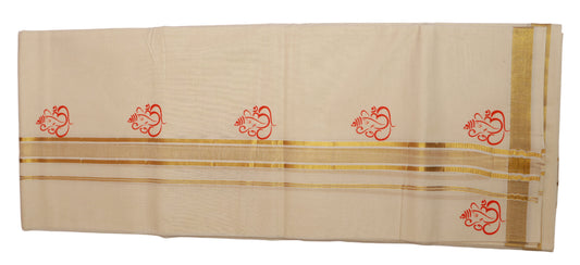 Kerala Print Dhoti Double