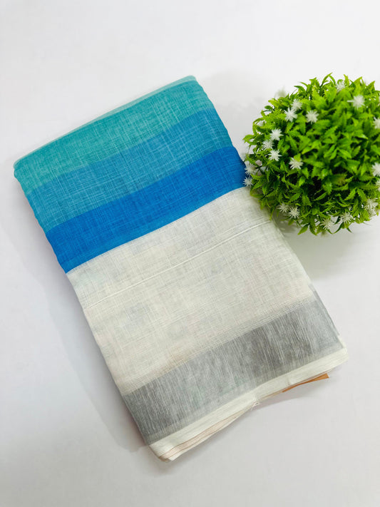 RAINBOW-LINEN SAREE