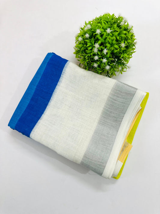 RAINBOW-LINEN SAREE