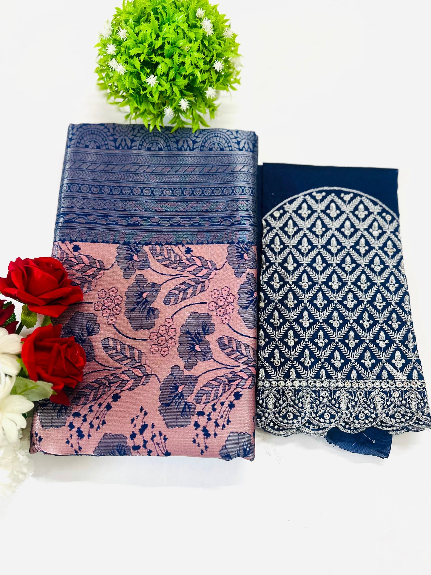 BARFI SILK SAREE WITH BLOUSE