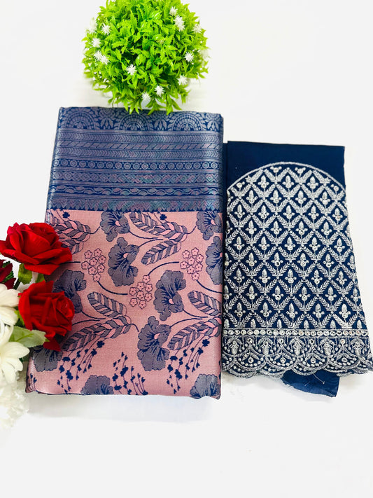 BARFI SILK SAREE WITH BLOUSE