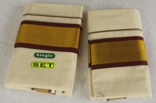 Kerala Cotton Set Mundu (Single)