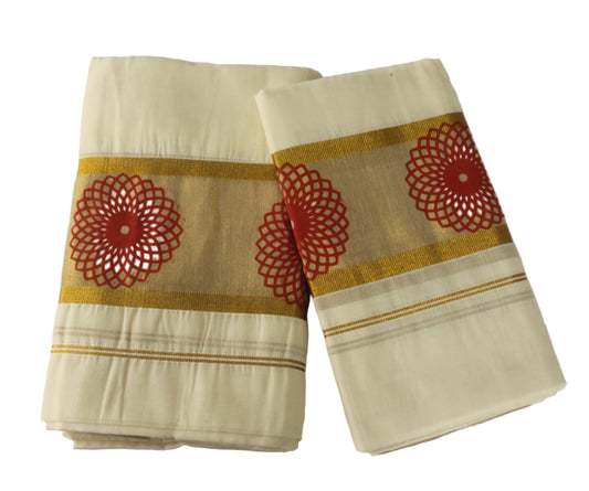 Kerala Cotton Set Mundu (Single)
