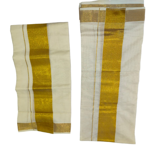 Kerala Cotton Set Mundu (Single)