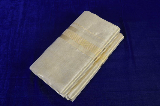Premium Balaramapuram Handloom.Men's Kerala Tissue Kalyana Mundu (100% Cotton)