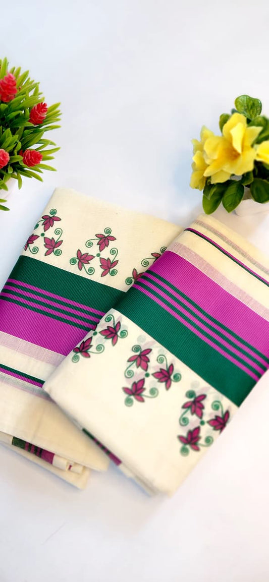 Kerala Cotton Set Mundu (Single)