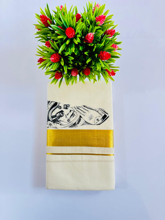 Kerala Sticker Dhoti Mural