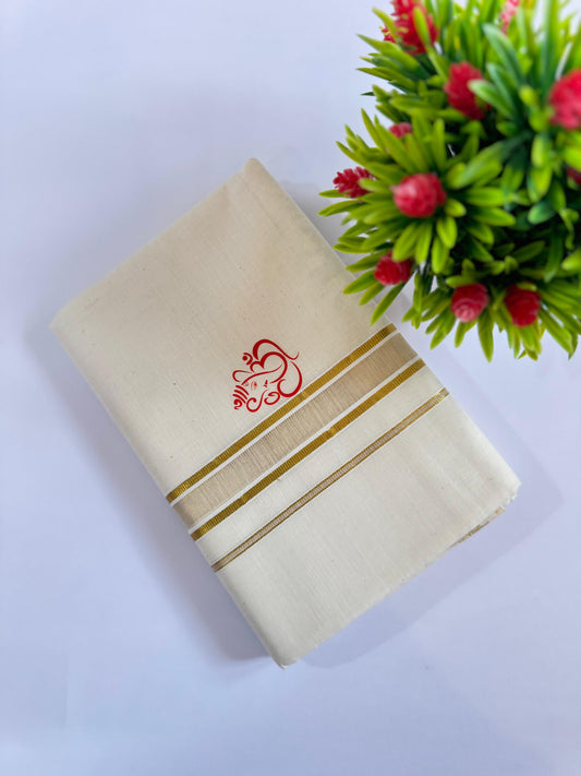 Kerala Print Dhoti Double