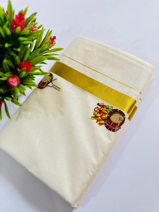 Kerala Print Dhoti Double