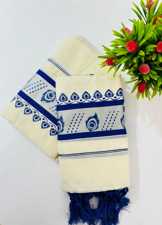 Kerala Cotton Set Mundu (Single)