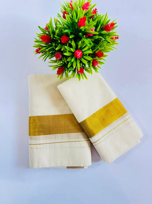 Kerala Cotton Set Mundu (Single)