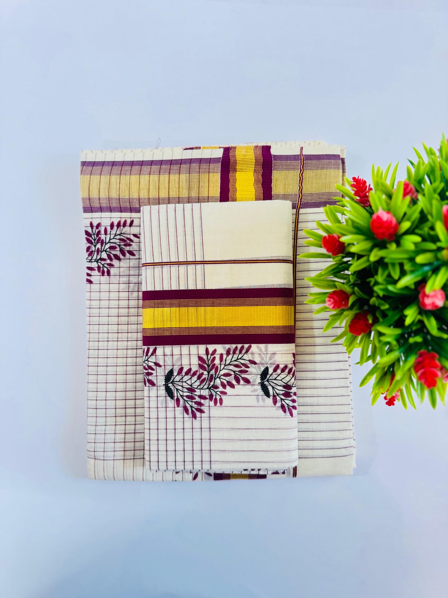 Kerala Cotton Set Mundu (Single)