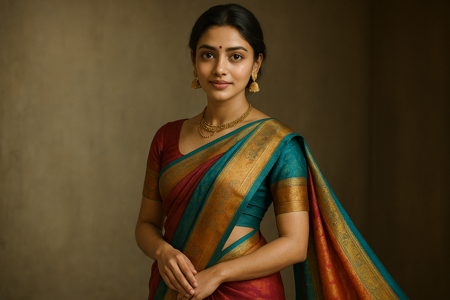 saree waring indian girl