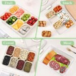 Fridge Storage Boxes 8 Compartments Fridge Organizer Clear Stackable Multi-Functional Storage Bins for Kitchen Fridge Durable Space Saving for Fruits Vegetables Dairy and Snacks Easy to Clean - Image 5