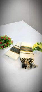 Kerala Handloom Single Set Mund - Image 4
