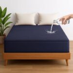 100% Waterproof Premium Cotton Feel Mattress Protector King Size 78x72 Inch|Ultra Soft Breathable & Fitted Bed Protector Terry Cover Double Bed